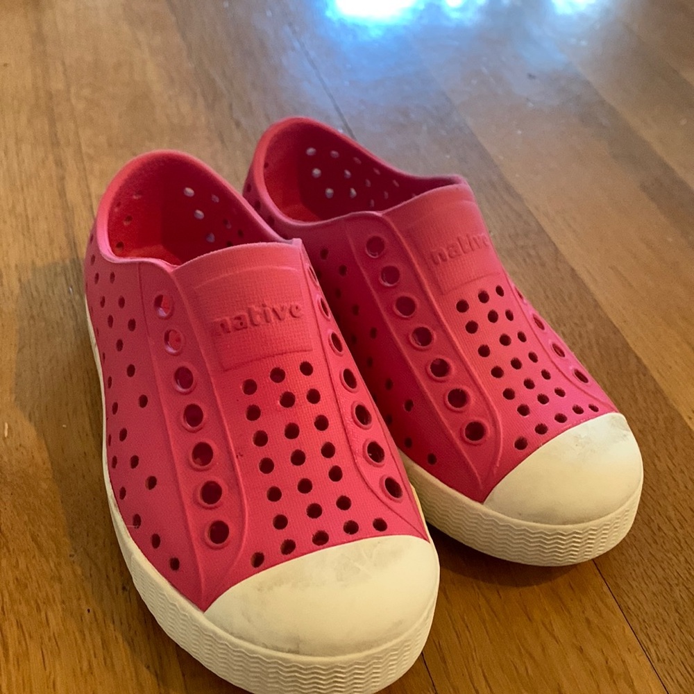 Pink Kids Native shoes - size C8